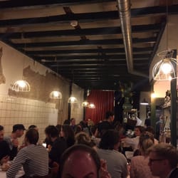Zinc - A view into the restaurant from our table in the front.
