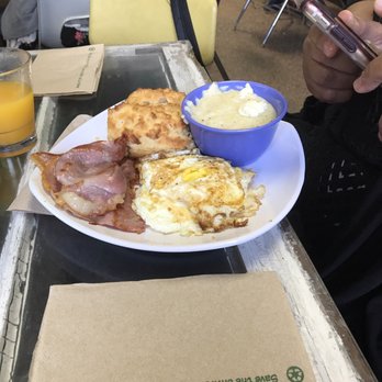 Biscuit Head - Full Breakfast with fried eggs, country ham, and grits - Cafes Near Me - Asheville, North Carolina Biscuit Head - Full Breakfast with fried eggs, country ham, and grits - Cafes Near Me - Asheville, North Carolina