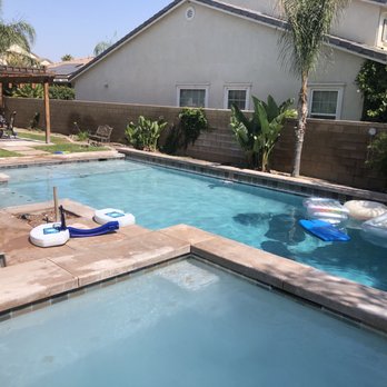 Precision Pool Tile Cleaning - Before - Pool Cleaners Near Me - Eastvale, California