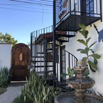 West Coast Metalcrafts - Spiral staircase and balcony is a favorite leading to guest suite rear house. - Metal Fabricators Near Me - Long Beach, California