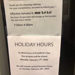 New hours