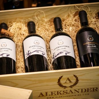 Aleksander Wine - A few bottles signed by our co-owner, 2x NBA champion with the LA Lakers, Sasha Vujacic. - Wine Tasting Room Near Me - Paso Robles, California