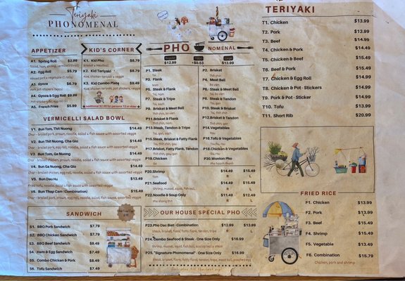 Menu photo 3 PHOnomenal Teriyaki Auburn, WA