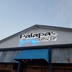 Palapas Seafood Bar - The entrance of Palapas Seafood Restaurant is on Alamo Street.