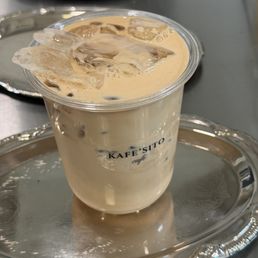 Iced vanilla latte Iced vanilla latte