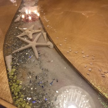 Sushi Ninja - Brandon - Our Dinner table had shells and glitter on the inside. Pretty! - Sushi Bars Near Me - Brandon, Florida Sushi Ninja - Brandon - Our Dinner table had shells and glitter on the inside. Pretty! - Sushi Bars Near Me - Brandon, Florida