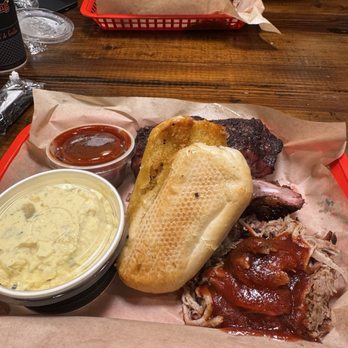 Salty's BBQ & Catering - Pull Pork & Ribs Combo - Barbeque Near Me - Bakersfield, California