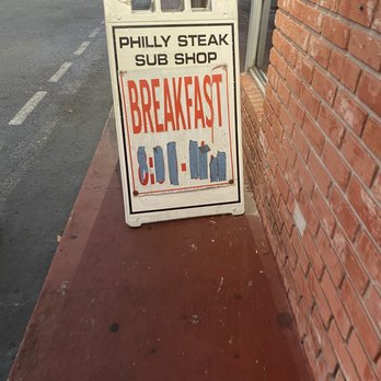 Philly Steak Sub Shop - Outside sign, thought I got the other side that says only four customers at a time inside(COVID) - Sandwiches Near Me - Miramar, Florida Philly Steak Sub Shop - Outside sign, thought I got the other side that says only four customers at a time inside(COVID) - Sandwiches Near Me - Miramar, Florida