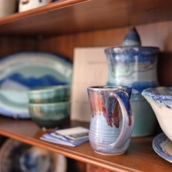 Greene County Visitor Center - Pottery Display showcasing local potteries and part of the annual Virginia Clay Festival