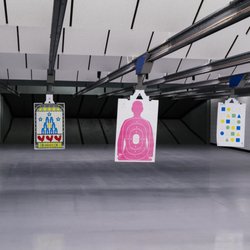 Elite Indoor Gun Range - Plenty of target styles to choose from!