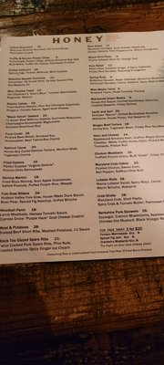 Menu photo 4 HONEY Restaurant Doylestown, PA
