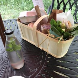 Basket and water