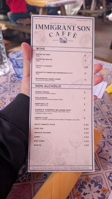 Menu photo 4 Immigrant Son Caffe Ventura, CA