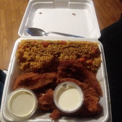 Paul's Fish Market - Ocean porch with shrimp fried rice