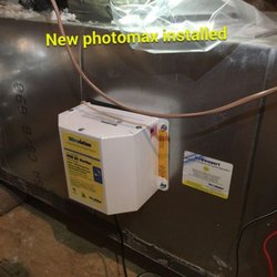 Landen Heating and Cooling - PhotoMax germocidal element installed to rid harmful growth and odors in central HVAC system