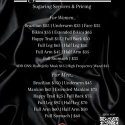 Zinzi’s Body Bar - Prices