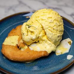 Naan Kabob - Saffron & Pistachio Ice Cream ($9.99)