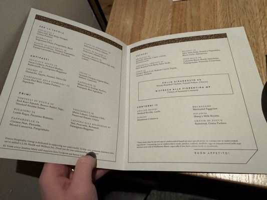 Menu photo 3 Tavernetta Denver, CO