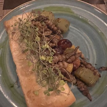 Decant - Trout wrapped in phyllo - New American Near Me - Medford, Oregon