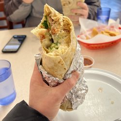 El Patron - The Vegetarian Burrito was massive and delicious