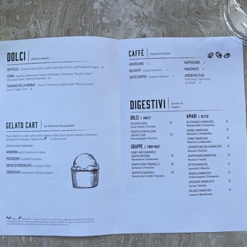 Terra - Dessert menu - Italian Near Me - Santa Clara, California Terra - Dessert menu - Italian Near Me - Santa Clara, California
