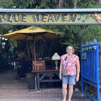 Blue Heaven - Entrance to Blue Heaven - Breakfast & Brunch Near Me - Key West, Florida Blue Heaven - Entrance to Blue Heaven - Breakfast & Brunch Near Me - Key West, Florida
