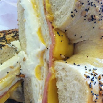 First Class Bagels - Deliciousness (close up) - First Class Bagel Cafe: Deer Park, New York (Long Island) - Bagels Near Me - Deer Park, New York
