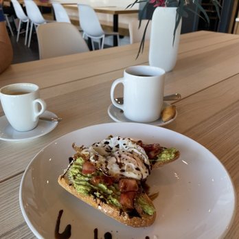 Cafe Clement - Avocado toast with $3 egg added on top. - Coffee Roasteries Near Me - Marietta, Georgia