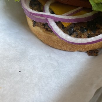 Lindy's on 4th - The OG with a veggie burger - Burgers Near Me - Tucson, Arizona Lindy's on 4th - The OG with a veggie burger - Burgers Near Me - Tucson, Arizona