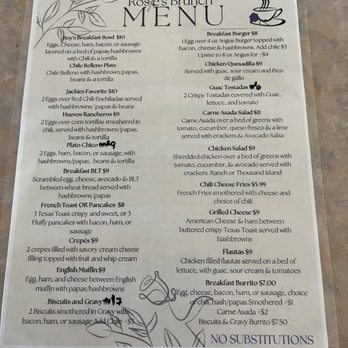 Rosie's Cafe - Food Menu - Burgers Near Me - Grants, New Mexico