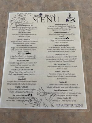 Menu photo 4 Rosie's Cafe Grants, NM