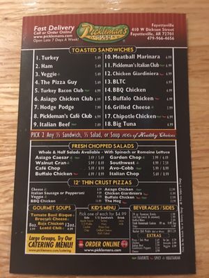 Menu photo 3 Pickleman's Gourmet Cafe Fayetteville, AR Menu photo 3 Pickleman's Gourmet Cafe Fayetteville, AR