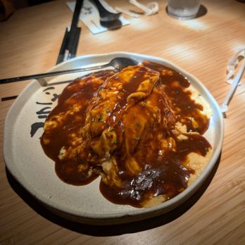 Kyuramen x TBaar - Omurice with demiglace sauce - Desserts Near Me - Arcadia, California Kyuramen x TBaar - Omurice with demiglace sauce - Desserts Near Me - Arcadia, California