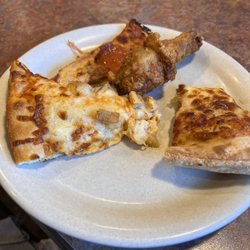 Pizza Ranch - Pizza, they have tons of crust styles. And the chicken. Which was great.