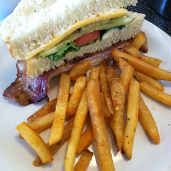 Sassy Onion State Street - Turkey bacon club on fresh soft homemade sourdough bread with seasoned crispy REAL french fries. I do appreciate a good fry - Breakfast & Brunch Near Me - Salem, Oregon