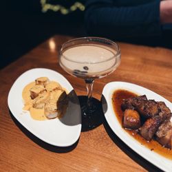 47 North - Creole Scallops, Pork Belly, with an espresso martini!