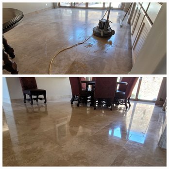 Ultimate Floor Care - Travertine polishing before and after. Medium gloss. - Carpet Cleaning Near Me Ultimate Floor Care - Travertine polishing before and after. Medium gloss. - Carpet Cleaning Near Me