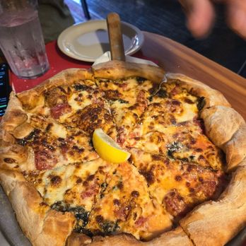 Slickers Adirondack Tavern - Lobster pizza - Pizza Near Me - Old Forge, New York