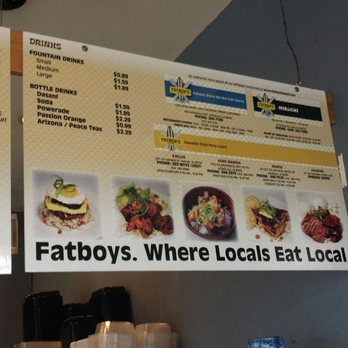 Fatboy's - Da wall menu....... - Burgers Near Me - Kailua, Hawaii