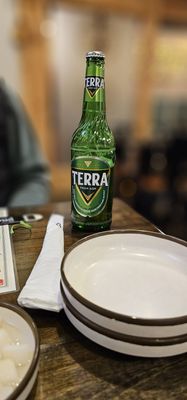 Photo of Seoul Tofu House - Federal Way, WA, US. a bottle of terra beer on a table