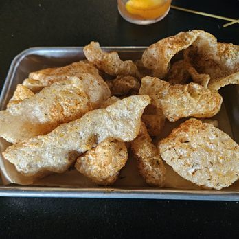 Lakewood Social - Housemade pork rinds...could've used a dip - Bars Near Me - Durham, North Carolina Lakewood Social - Housemade pork rinds...could've used a dip - Bars Near Me - Durham, North Carolina