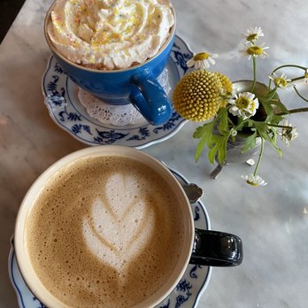 Clayton's Bakery & Bistro - Oat milk latte and hot chocolate! - Bakeries Near Me - Coronado, California