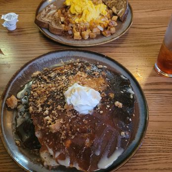 Wild Bear Tavern - Breakfast hash and apple strudel pancakes. - Breakfast & Brunch Near Me - Pigeon Forge, Tennessee
