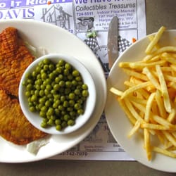 Mountain View Diner - Fried Catfish...more breading and oil than fish, and canned beans (ugh)