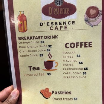 Dessence Cafe - Drink Menu - Seafood Near Me - East Point, Georgia