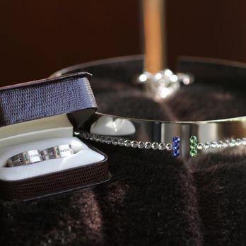 David K. Jewelers - Our custom wedding bands were made by David K. The matching bedazzled dog collar was made by a friend. - Jewelry Near Me - Los Angeles, California David K. Jewelers - Our custom wedding bands were made by David K. The matching bedazzled dog collar was made by a friend. - Jewelry Near Me - Los Angeles, California