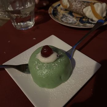 Bacarretto - Casatina, sponge cake, almond pasta marzipan, dark chocolate, candied cherry. - Sicilian Near Me - Venezia, VE Bacarretto - Casatina, sponge cake, almond pasta marzipan, dark chocolate, candied cherry. - Sicilian Near Me - Venezia, VE