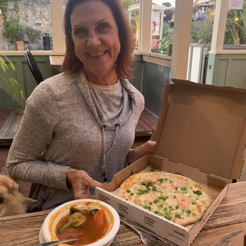 Allegro Pizzeria - Shrimp and scallop pizza - Pizza Near Me - Carmel, California Allegro Pizzeria - Shrimp and scallop pizza - Pizza Near Me - Carmel, California