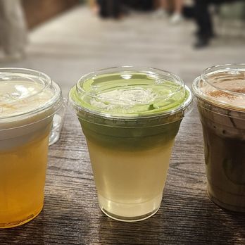 Danzzan - Honey, I'm Passionate; Matcha Coconut Cloud; and Little Forest Latte - Cafes Near Me - Rowland Heights, California