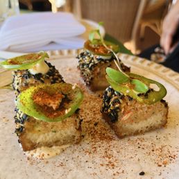 Jalapeño Lobster Toast - starter - delicious Jalapeño Lobster Toast - starter - delicious